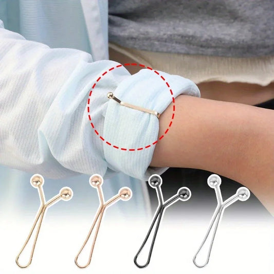 8PCS Adjustable Clothing Clips - Sleeve Reduction & Waist Tightening Buckle Clips for Jeans, Skirts & Pants