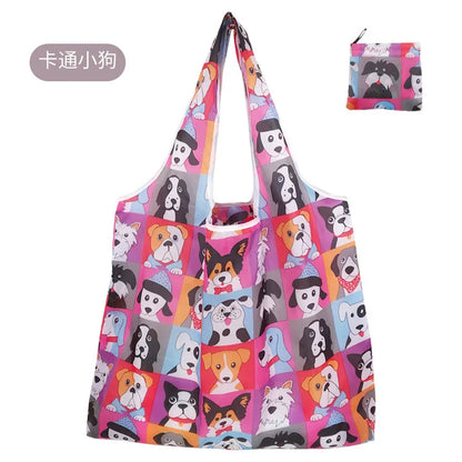 Eco-Friendly Foldable Reusable Shopping Bag – Portable Heavy-Duty Tote Shoulder Bag for Grocery, Travel & Daily Storage Fashion Handbag