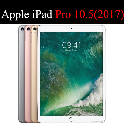 Smart Wake Leather Flip Case for iPad Pro 10.5" 2017 – Tri-Fold Stand Protective Cover for A1701 A1709 A1852 Tablet Sleeve