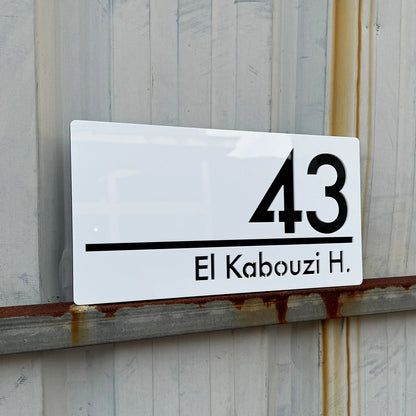 Personalized Large House Numbers Sign – Modern 3D Laser-Cut Acrylic Residential Street Number Plate