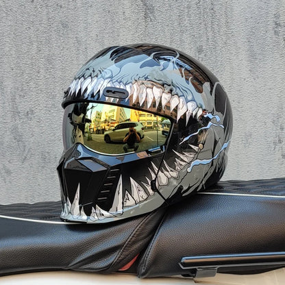 Retro Scorpion Half Motorcycle Helmet – Vintage Locomotive Style Multi-Purpose Moto Helmet (M-XXXL)