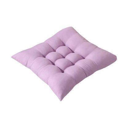 Solid Square Chair Cushion – Soft Cotton Upholstery for Office, Home, Car, and Garden Sun Lounge Seat