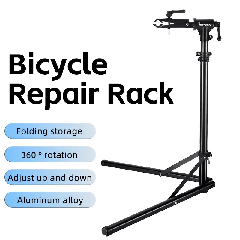 WEST BIKING Foldable Bike Repair & Display Stand – Multipurpose Wall/Floor Rack for Bicycle Storage & Maintenance