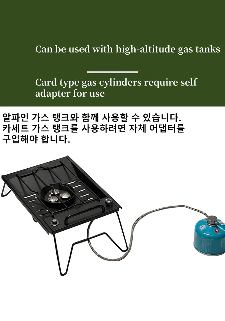 IGT Camping Gas Stove – 8000W High Power Flat Burner for Outdoor Kitchen & Camping Gear