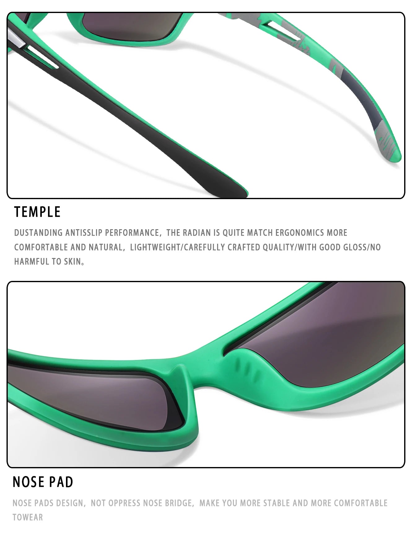 Men’s Polarized Sunglasses – TAC Lens UV400 Anti-Glare Eyewear for Fishing, Cycling & Driving