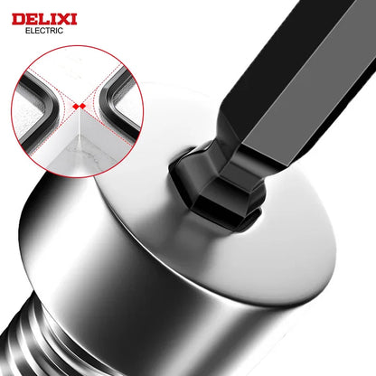 DELIXI ELECTRIC Allen Key Set - Metric Hex Wrench Screwdriver Kit with Long Torque Handles for Motorcycles & Bicycles