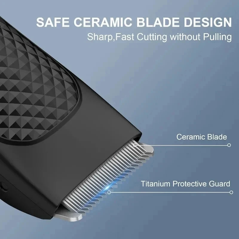 Men’s Electric Groin Hair Trimmer – Rechargeable Body Grooming Clipper for Pubic & Intimate Areas