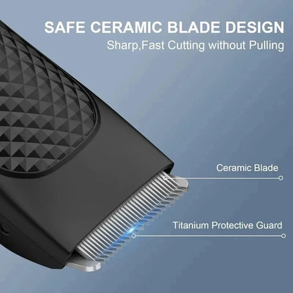 Men’s Electric Groin Hair Trimmer – Rechargeable Body Grooming Clipper for Pubic & Intimate Areas