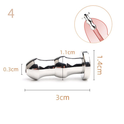 28-Piece Stainless Steel Urethral Sound Set – Hollow Urethra Dilator & Male Stimulation Chastity Toy