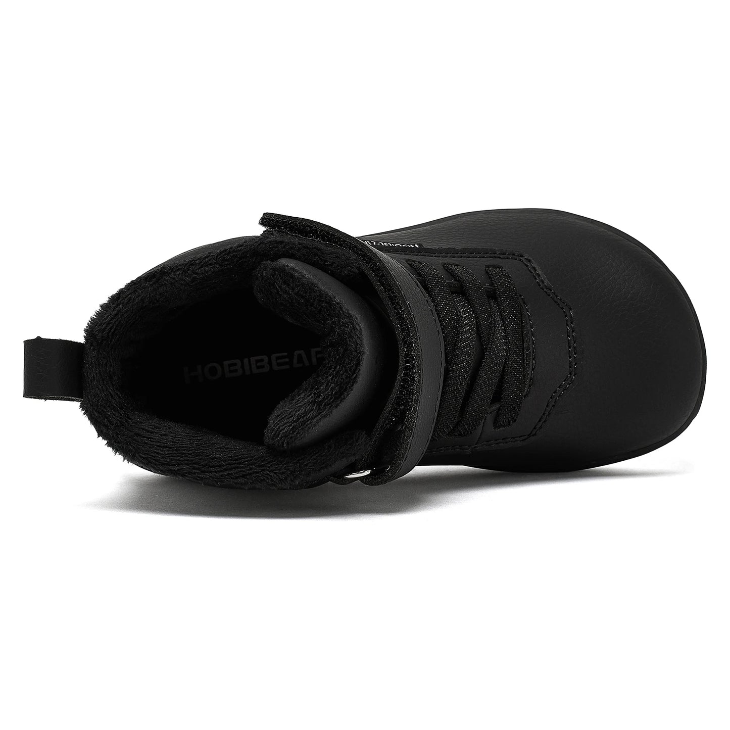 HOBIBEAR Kids Winter Shoes – Wide Toe Box Faux Fur Lined Ankle Sneakers for Boys & Girls