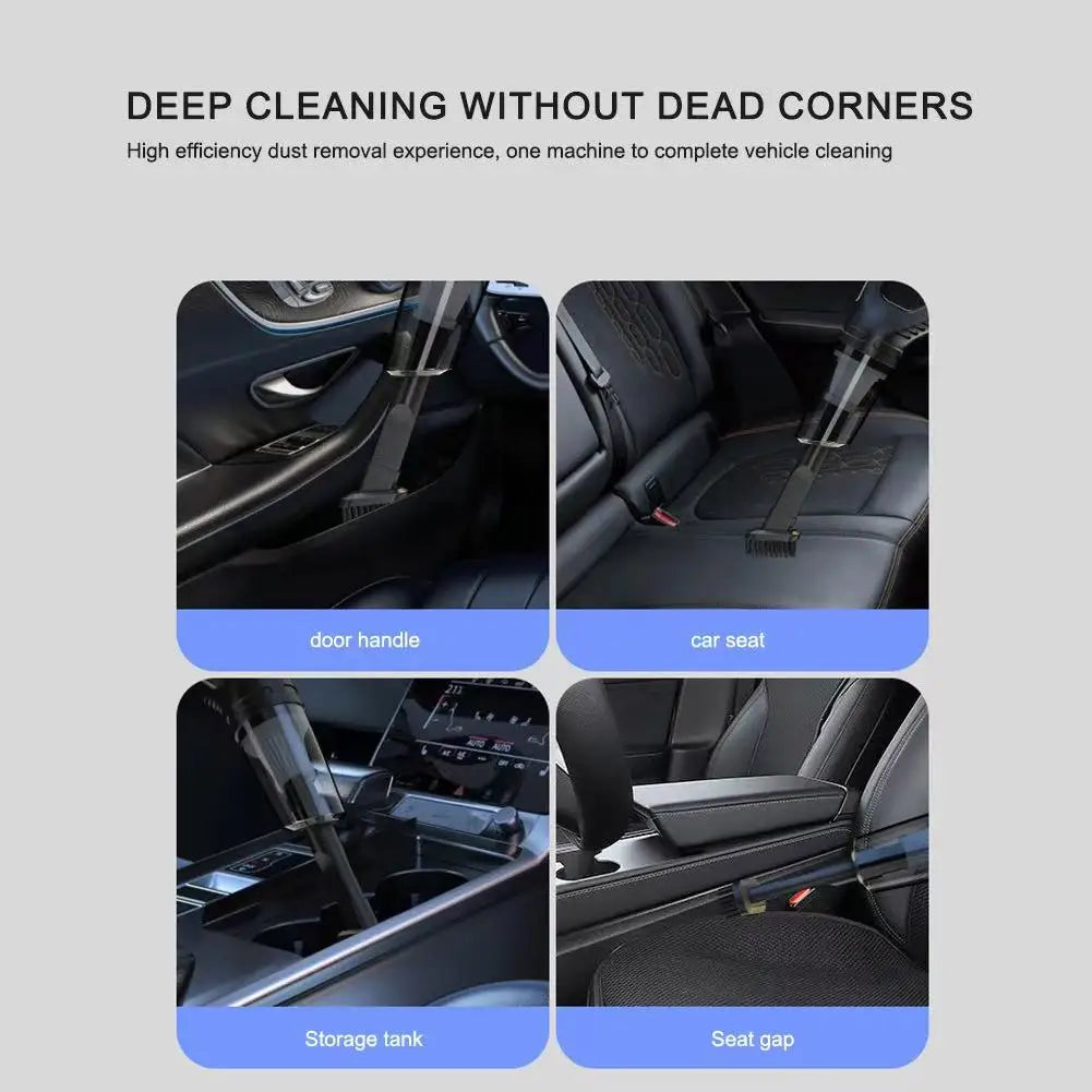 Wireless Handheld Vacuum Cleaner – Powerful Suction, Quick-Charge Rechargeable Cleaner for Car, Home & Pet Hair