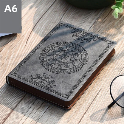 2025 New Portable Vintage Leather Notebook – Diary & Journal Stationery Gift, Easy to Use