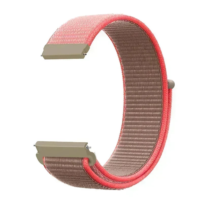 22mm Sport Nylon Loop Watch Band – Breathable Replacement Wristband for NORTH EDGE APACHE-46 Smartwatch, Durable Adjustable Strap