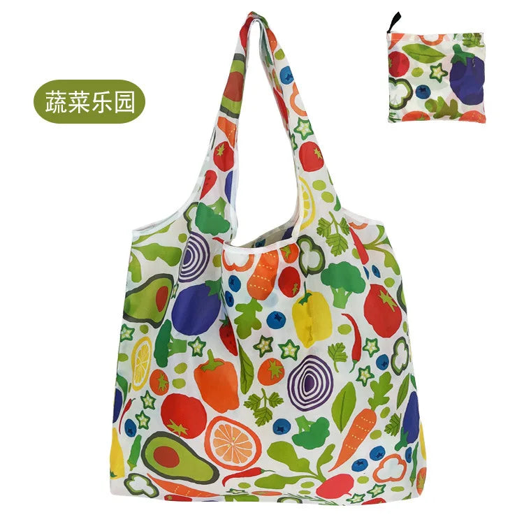 Eco-Friendly Foldable Reusable Shopping Bag – Portable Heavy-Duty Tote Shoulder Bag for Grocery, Travel & Daily Storage Fashion Handbag