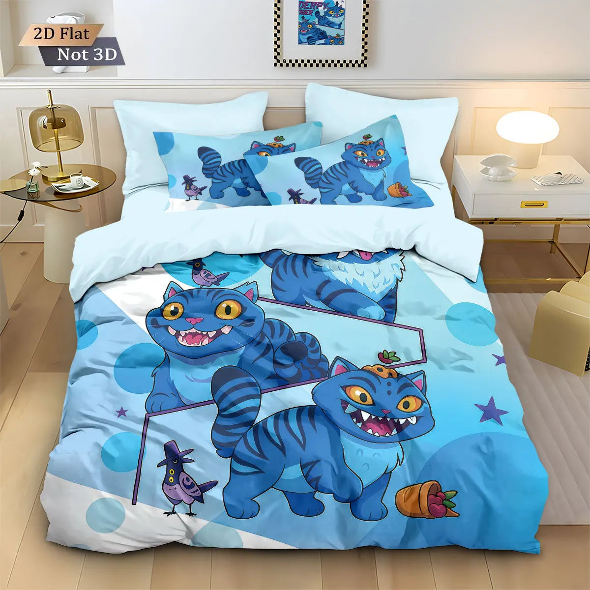 Anime Demon Hunters Zoey Mira Bedding Set – Duvet Cover for Kids, Teens & Adults, Single to King Size Gift