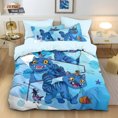 Anime Demon Hunters Zoey Mira Bedding Set – Duvet Cover for Kids, Teens & Adults, Single to King Size Gift