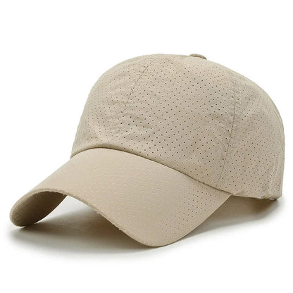 Quick Dry Mesh Sports Cap - Breathable Sun Hat for Running, Golf, Tennis, Jogging & Outdoor Activities