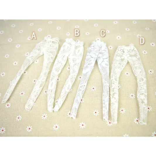1/6 Scale Doll White Lace Socks & Stockings Set – Casual Pants Accessories for BB Dolls