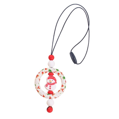 BPA-Free Silicone Baby Teether – Cartoon Sensory Chew Pendant Necklace for Newborns, Autism & ADHD Teething Care