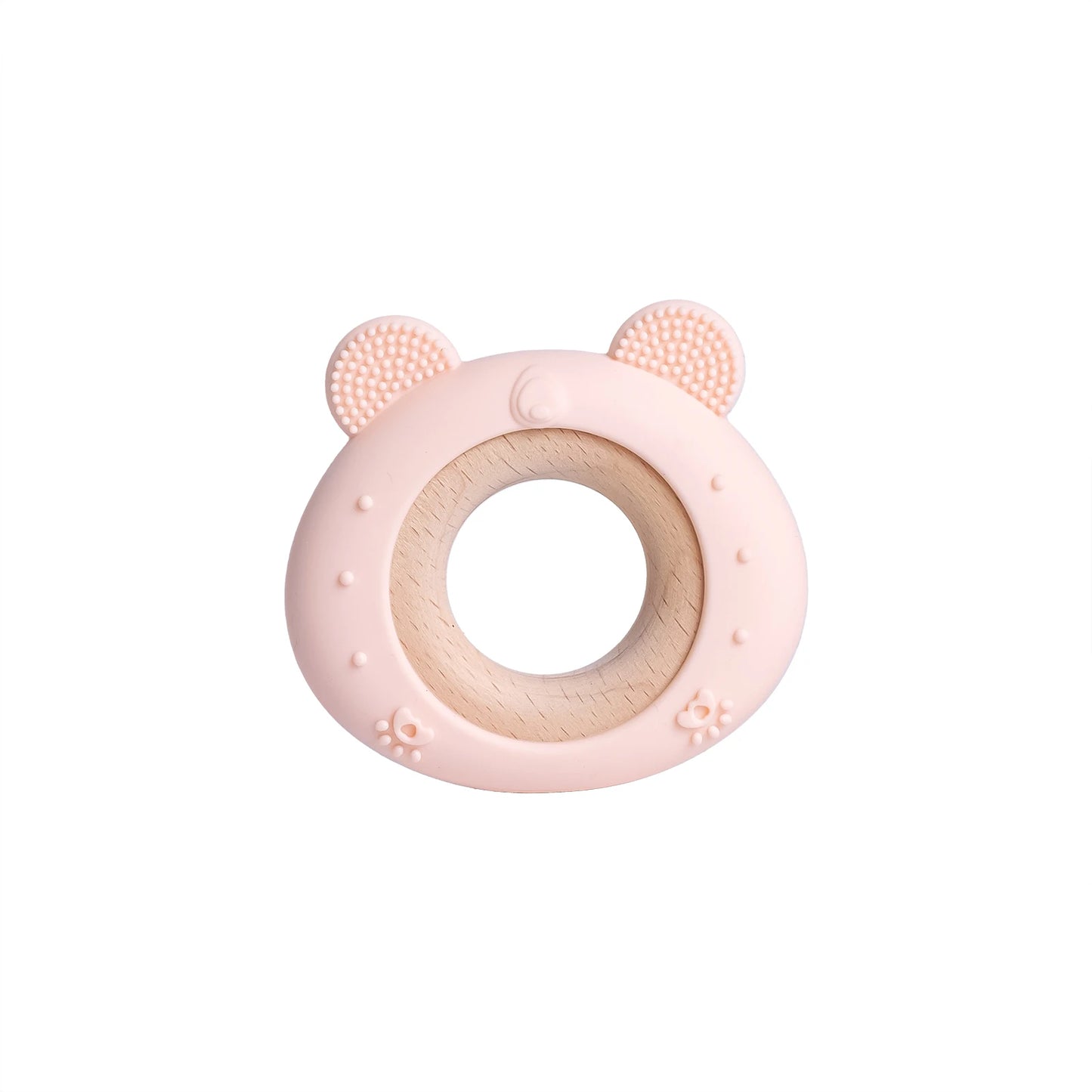 TYRY.HU Silicone Baby Teether - Cartoon Frog & Deer Teething Necklace Pendant for Infant Gum Relief Gift