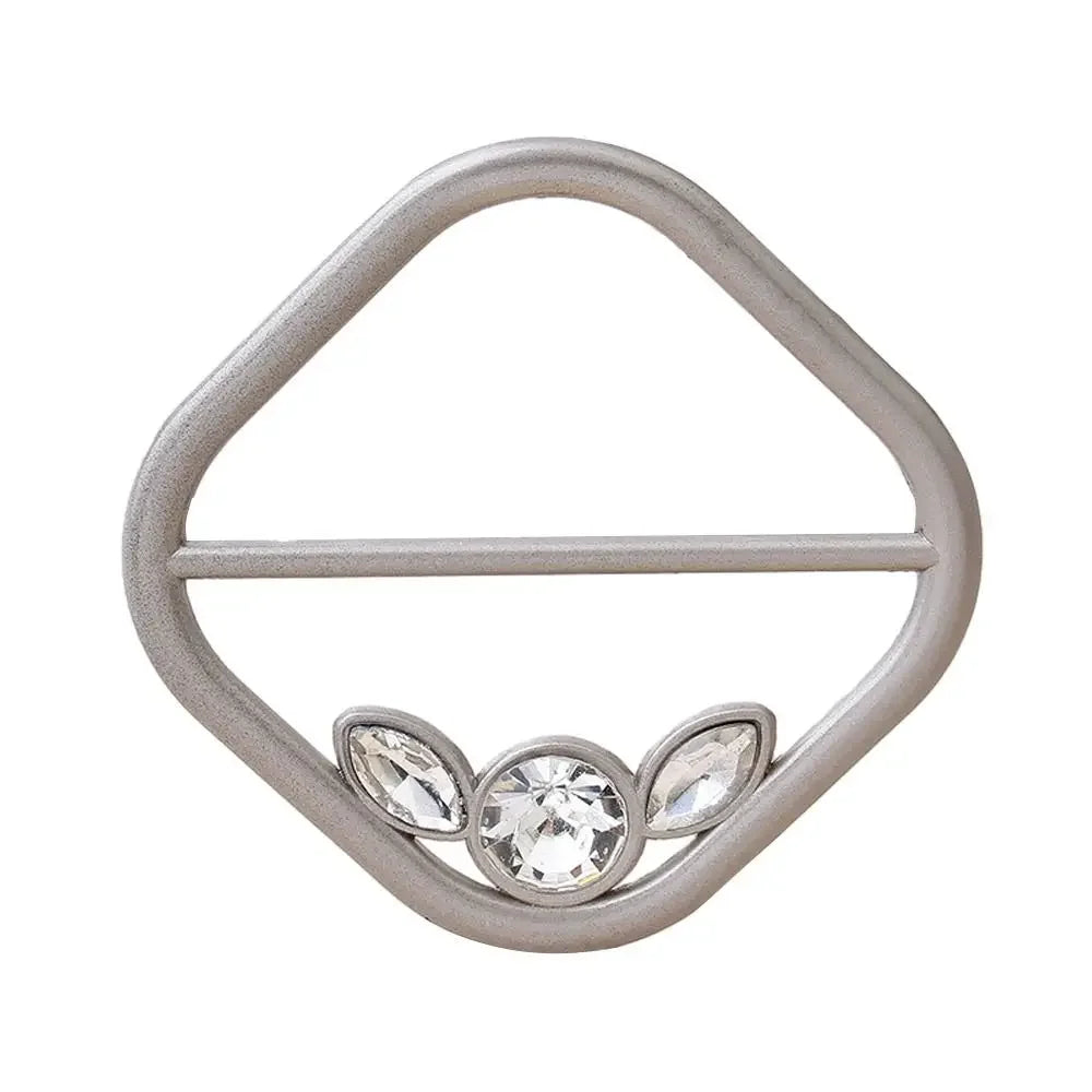 Scarf Buckle & Ring – Shawl, T-Shirt, Waist Clip Brooch, Silk Clasp Fashion Jewelry Accessory