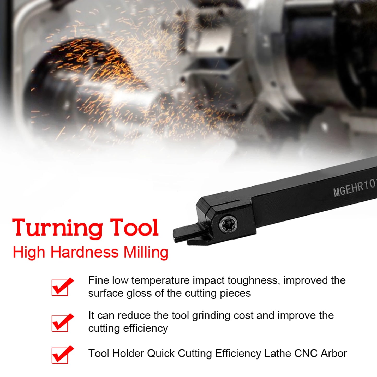 8-16mm Lathe Turning Tool Holder — Boring Bar & CNC Metal Cutter Rod with Shank and Inserts