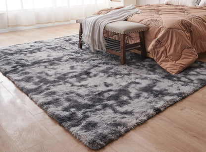Soft Shaggy Plush Area Rug – Large Fluffy Beige Carpet for Living Room, Bedroom, Kids Room & Nursery Decor