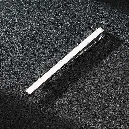 Men’s Fashion Tie Clip Pin - Metal Necktie Bar for Business, Wedding & Party Suit Accessories Gift