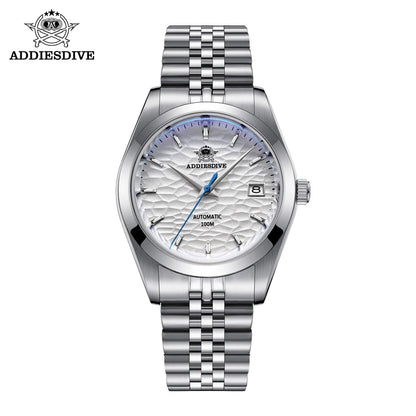 ADDIESDIVE 2024 Luxury Couple Watches – Sapphire Crystal Automatic Mechanical NH35A Steel Wristwatch for Men & Women Gift
