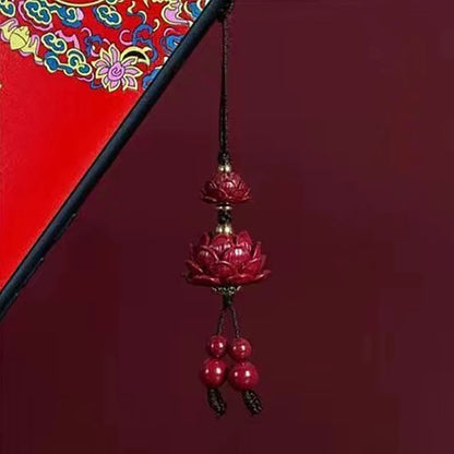 Chinese Style Phone Lanyard - Retro Tassel Anti-Lost Strap with Keychain & Bag Charm