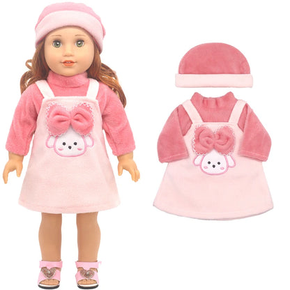 Baby Doll Bikini Outfit — Fits 43cm Born Bebe and 18-Inch American Dolls, Doll Clothes Set