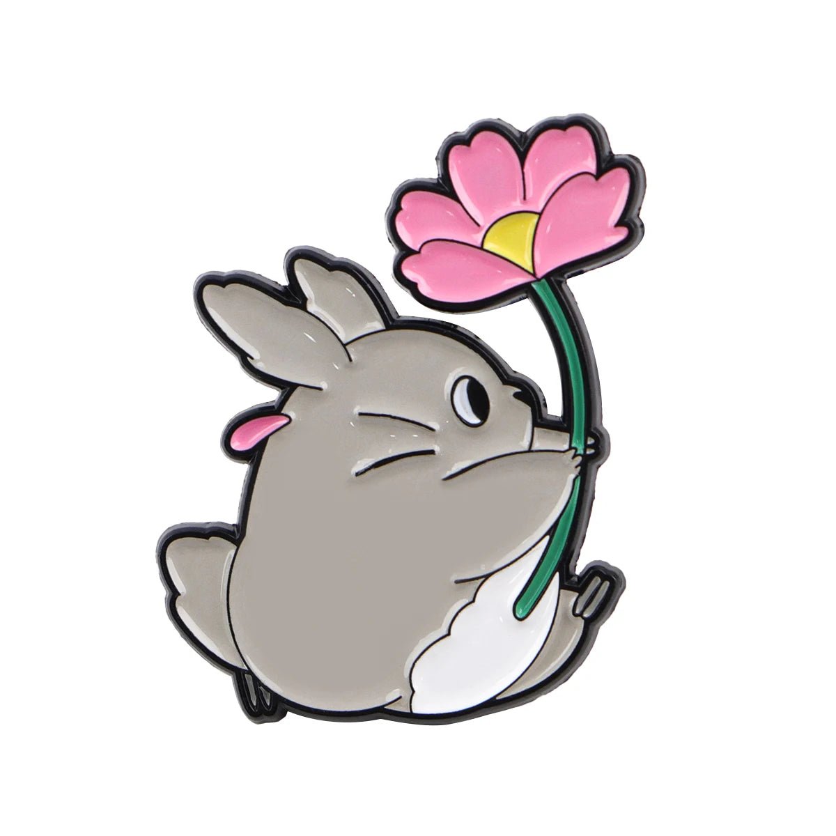 Grey Cat Enamel Pins 1-5PCS Set - Classic Anime Brooches for Backpacks, Bags & Fan Gifts