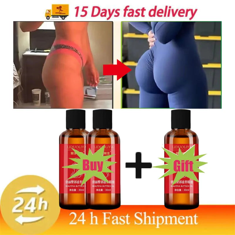 Buttock Firming Massage Oil - Moisturizing Hip & Body Care for a Smoother, Firmer-Looking Appearance