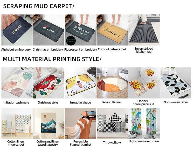 Multi-Purpose Sponge Water Absorption Mat — Anti-Skid, Moisture-Absorbing, Machine-Washable Carpet for Kitchen & Bathroom