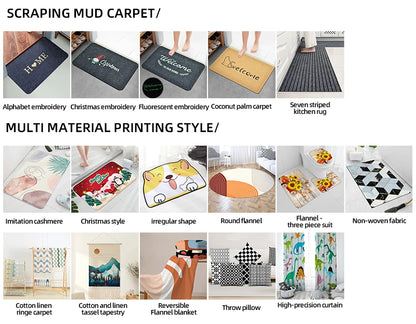Multi-Purpose Sponge Water Absorption Mat — Anti-Skid, Moisture-Absorbing, Machine-Washable Carpet for Kitchen & Bathroom