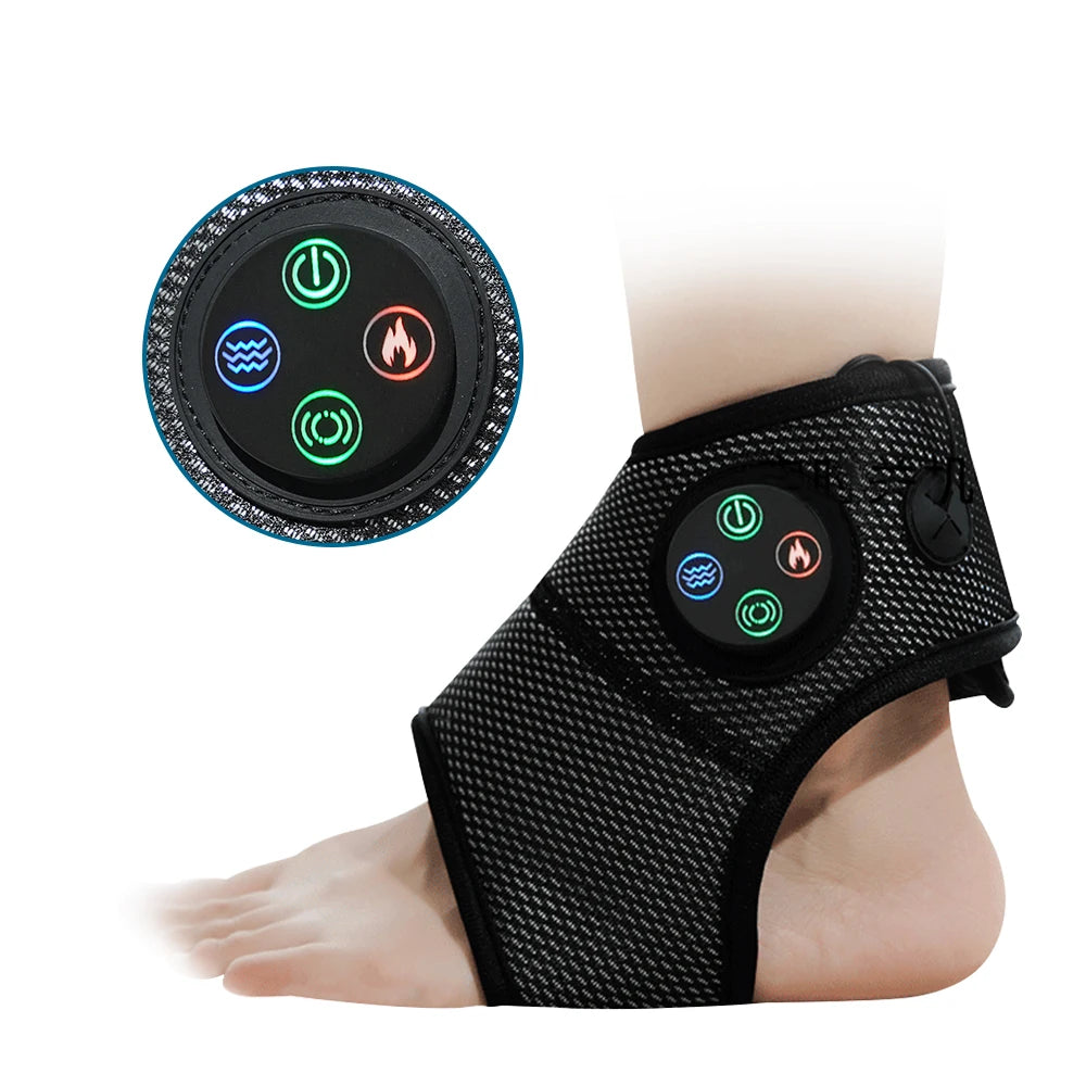 Electric Ankle Massager with Air Compression - Ankle Brace for Relaxation, Pain Relief, and Foot Health Care