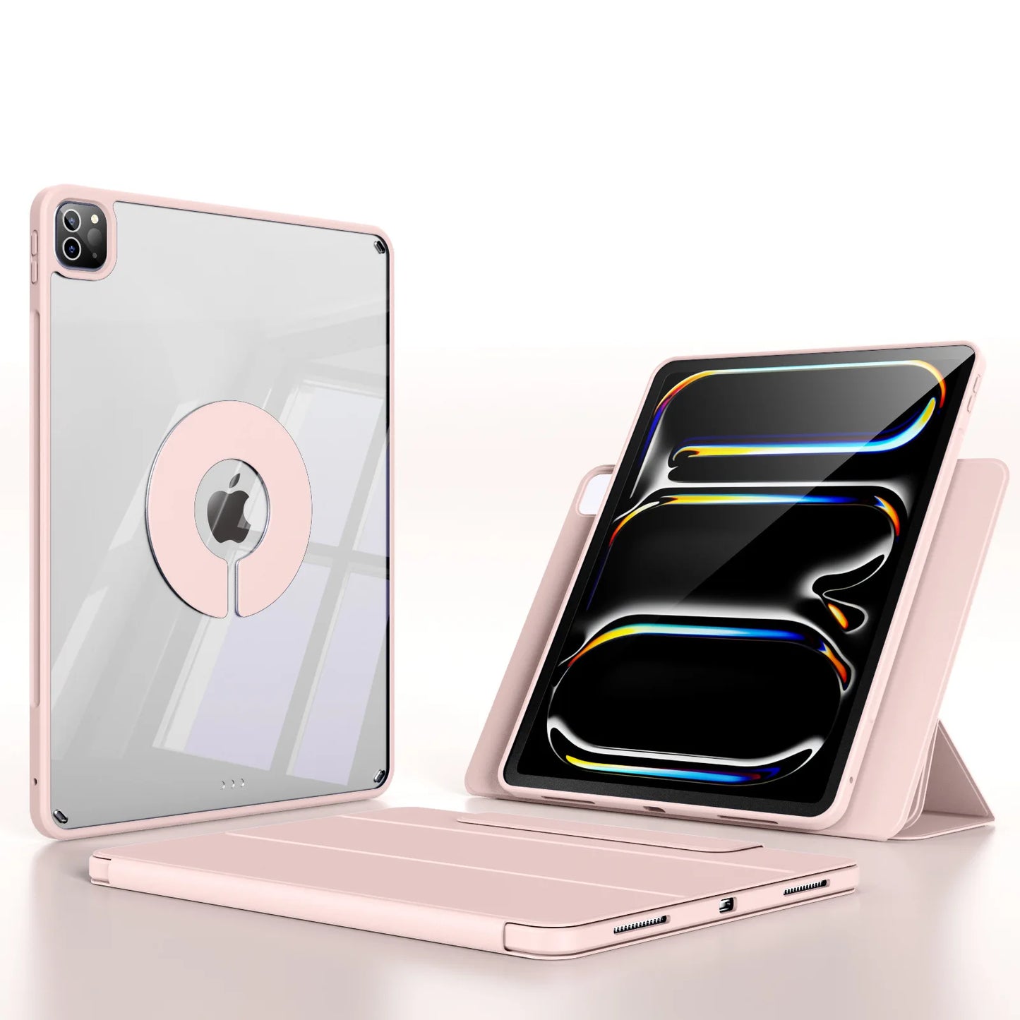 Magnetic 360° Detachable Back Cover Case for iPad Air 4/5 (10.9") & iPad Pro 11", 12.9" – Compatible with iPad A16 10th & 11th Gen