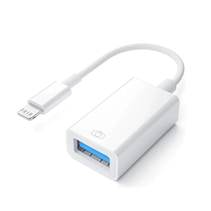 Byscoon USB 3.0 OTG Adapter Cable – Lightning to USB Camera Converter for iPhone 14/13/12/11 Pro Max, XS, XR, 7 & 8 Plus