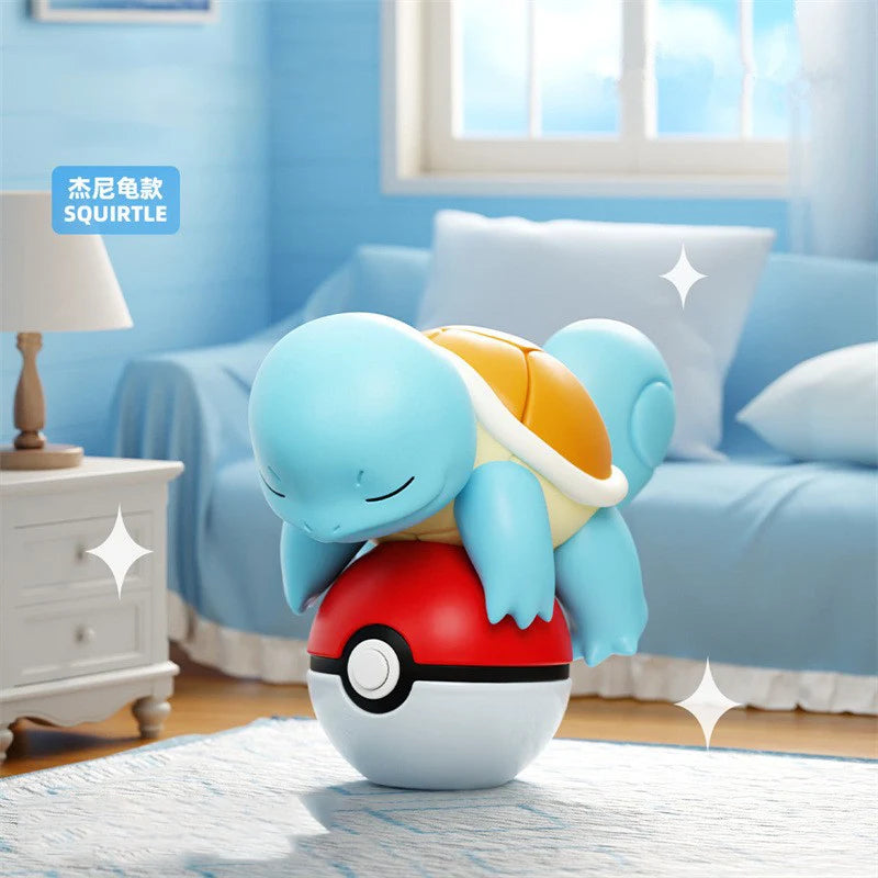 Authentic Pokémon Poké Ball Handmade Character Plush Dolls – Pikachu & Charmander Anime Model Ornament Kids Toy Christmas Gift