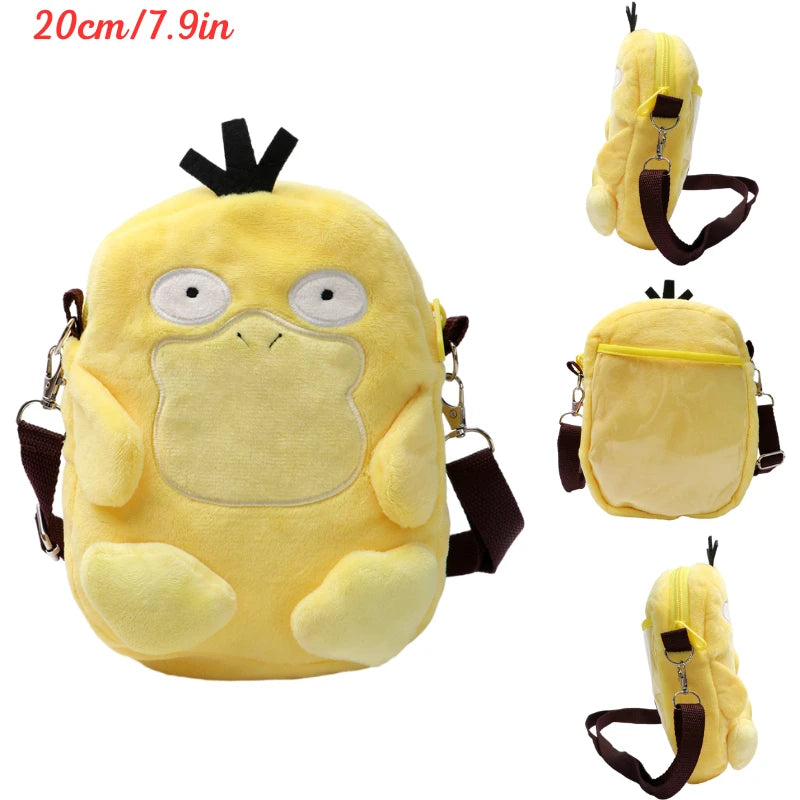 Pokemon Plush Shoulder Bag - Gengar Lucario Mimikyu Snorlax Pikachu Anime Kawaii Toy Gift for Kids