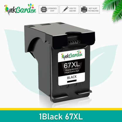 InkGarden 67XL Compatible Ink Cartridge for HP – Replacement Ink for Envy 4140, 4152, 4155, 4158, 1225, 2732, 2752, 2774, 6052 & 6055 Printers