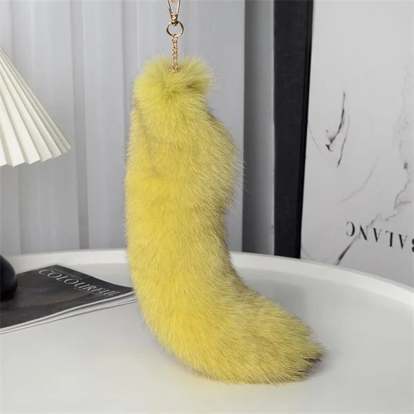 Cute Fluffy Bunny Fur Keychain – Plush Pom Pom Bag Charm and Car Key Ring with Hair Bow