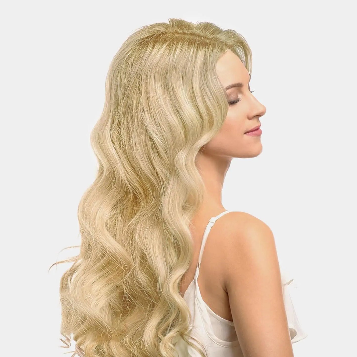 27 Inch Long Curly Synthetic Wig for Women - Black & Blonde Fancy Dress Wig, Glamorous Synthetic Hair