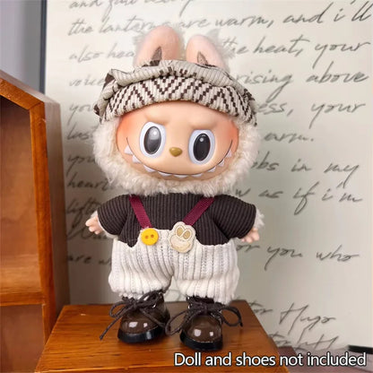 15-17cm Mini Labubu Doll Clothes — Idol V1 V2 Stylish Sports & Leisure Outfit Set | Doll Clothing Gift