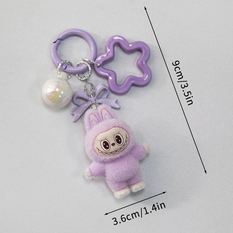 Kawaii Plush Keychain – Cute Aesthetic Bag Charm for Women, Wedding & Party Gifts