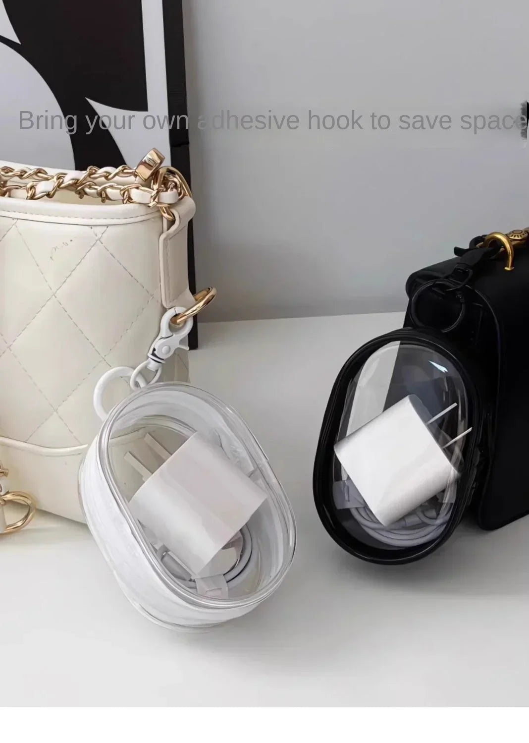 Portable Mini Zipper Storage Bag — Keychain Organizer for Earphones, Chargers, and Small Accessories, Gift Case