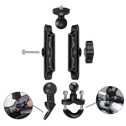Motorcycle Handlebar & Mirror Mount – GoPro 13/12/11/10/9, Insta360, SJCAM & DJI Osmo Action Camera Bicycle & Bike Bracket Accessories Holder
