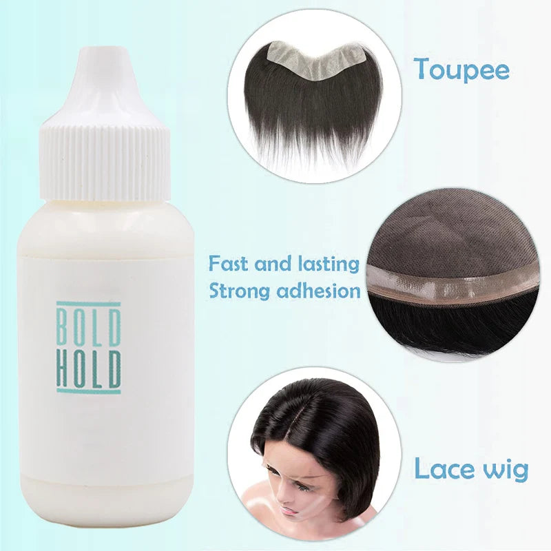 38ml Waterproof Wig Glue — Strong Hold Front Lace Wig Adhesive, Private Label, Accessories for Frontal Closure & Toupee