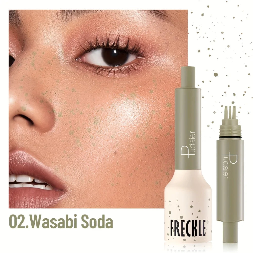 Waterproof Freckle Stamp Pen - Natural Dot Freckles Makeup Tool with Long-Lasting Sweatproof Finish for Beginners