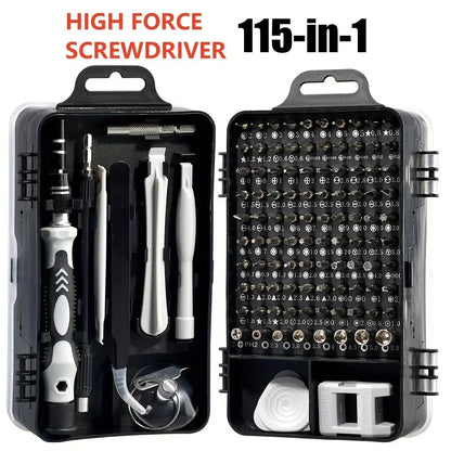 115-in-1 Magnetic Precision Screwdriver Set – Professional Electronics Repair Tools for Laptop, Phone & PC Maintenance